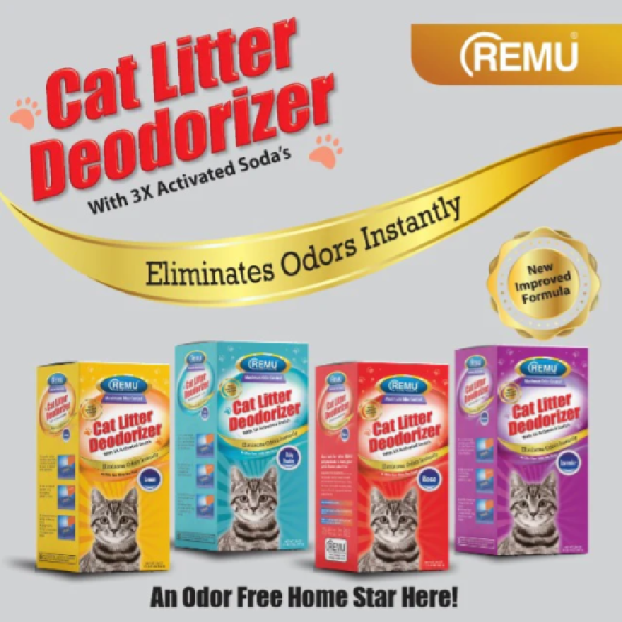 Remu Cat Litter Deodorizer with Activated Soda