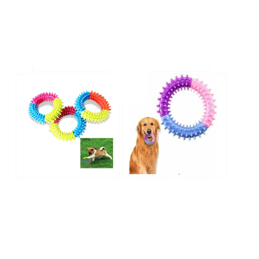 Ring Rubber Puppy Teether Toys Resistance to bite