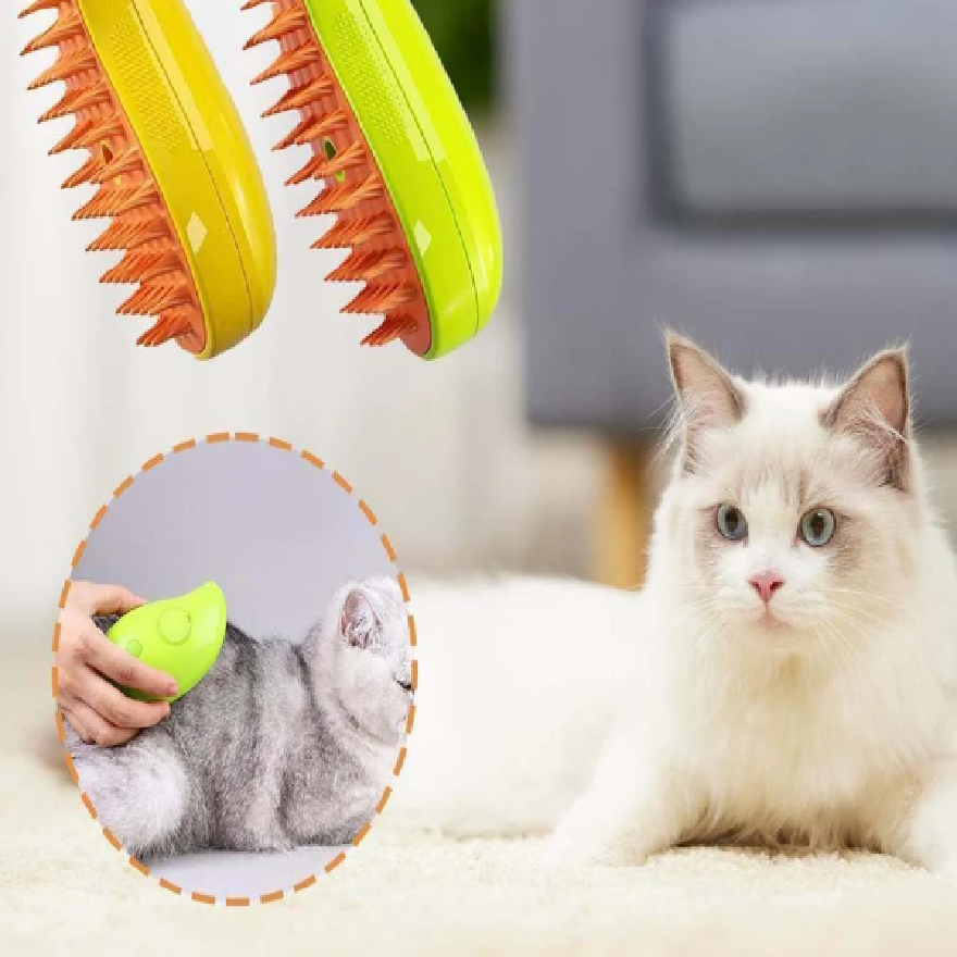 3 In 1 Cat Steamy Massage Brush