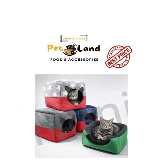 Convertible Pet House cm Bed with Fur