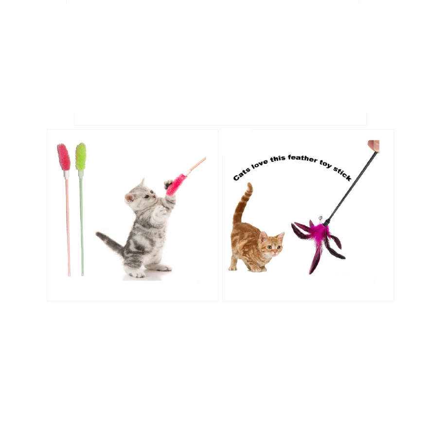 Cat Wand / Cat Play Stick with Different Toys