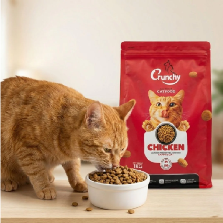 Crunchy Chicken All Stage Cat Food 1kg