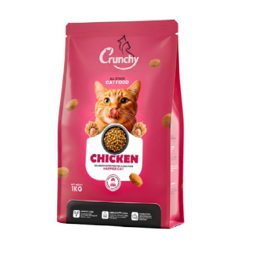 Crunchy Chicken All Stage Cat Food 1kg