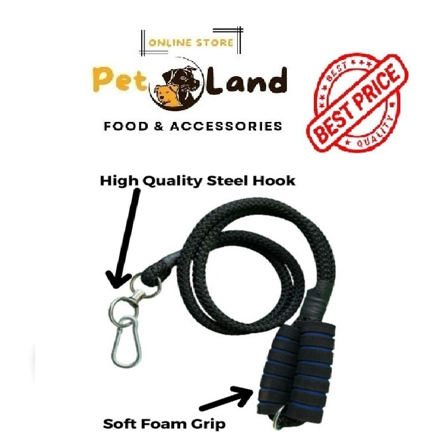 Dual Nylon Rope Leash with Soft Handle