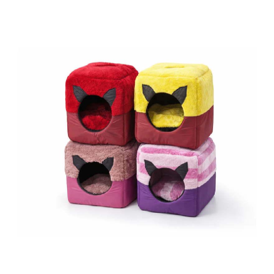 Convertible Pet House cm Bed with Fur