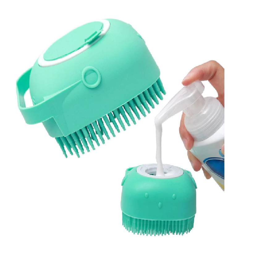 Silicone Bathing Brush for Cats Dogs / Soft Massage Brush for Pets