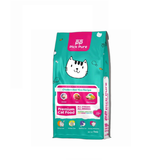 Pick Pure Cat Food - Chicken & Rice 1kg