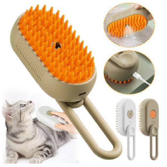 3 In 1 Cat Steamy Massage Brush For Cats
